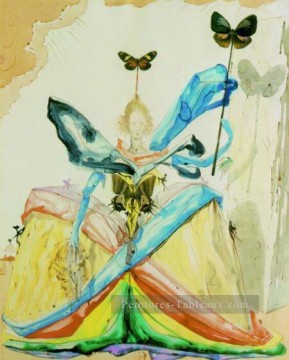 Salvador Dali œuvres - La reine des papillons Salvador Dali